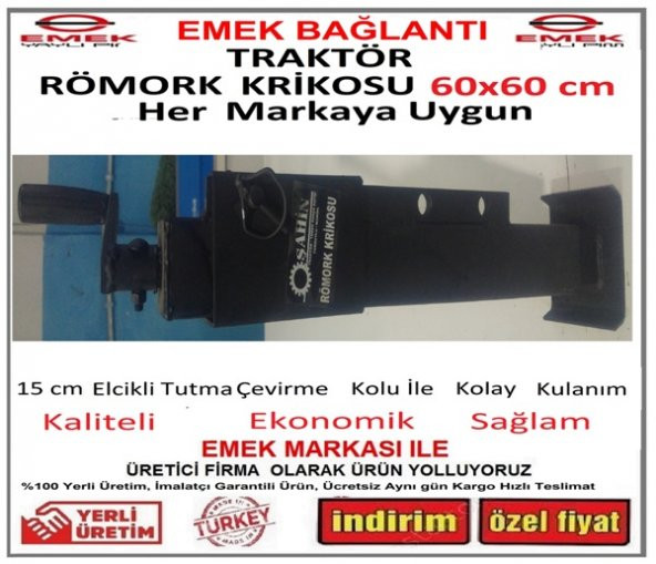 Römork Krikosu 60x60 cm Her Marka Traktöre Uygun Orjinal Ürün - 2