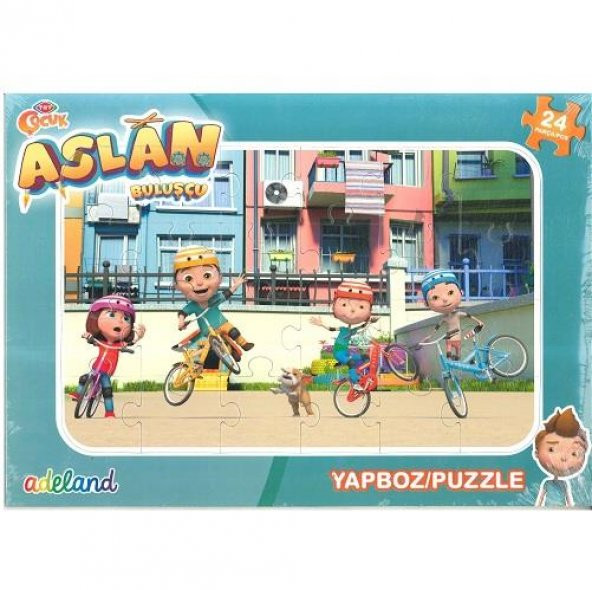TRT Çocuk Adeland Frame Yapboz - Puzzle 24 Parça - Aslan Buluşcu