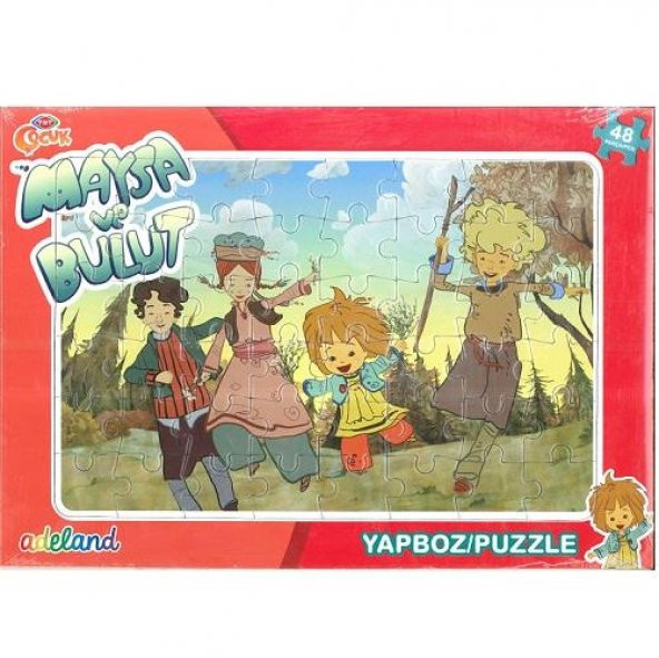 TRT Çocuk Adeland Frame Yapboz - Puzzle 48 Parça - Maya ve Bulut