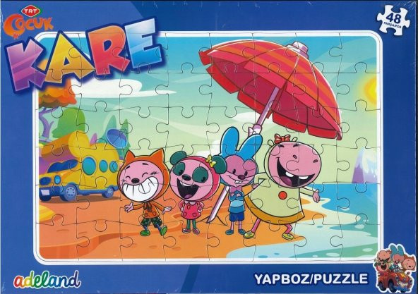 TRT Çocuk Adeland Frame Yapboz - Puzzle 48 Parça - Kare