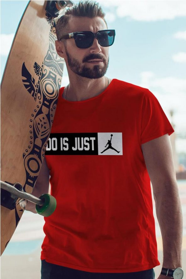 Air Jordan 18 Kırmızı NBA Erkek Tshirt - Tişört - 2