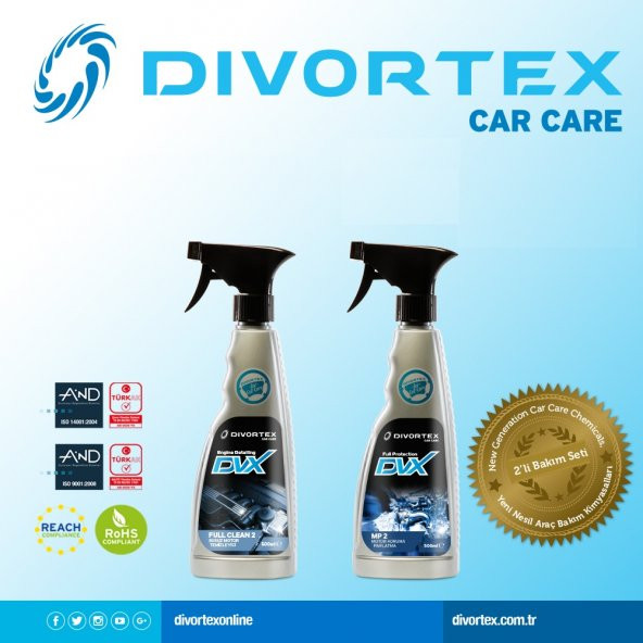 Divortex Susuz Motor Temizleme, Koruma ve Parlatma Seti