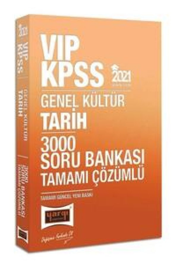 YARGI KPSS GK VIP TARİH 3000 SORU BANKASI-2021