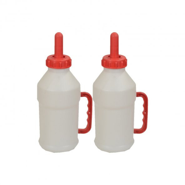 Buzağı Biberon Dana Süt Biberonu 2.5 Litre 2 Adet Büyükbaş İnek Sığır Yavrusu İçin - 2