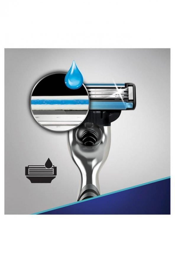 Gillette Mach3 Tıraş Makinesi + Yedek Tıraş Bıçağı 8Li + 2Li Tıraş Köpüğü Hassas 250 ml x 2 - 4