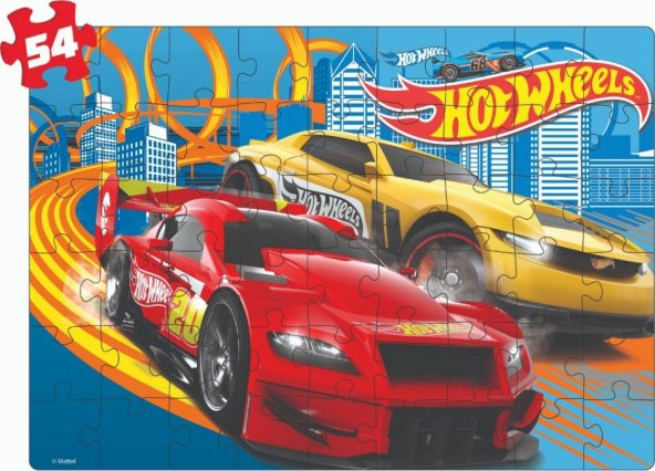 Diy-Toy Hot Wheels 2 İn 1 Puzzle Seti