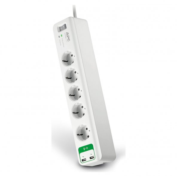 Schneider Electric APC 5'li Akım Korumalı Priz ve 2 USB Girişi 5V-2.4A PM5U-GR - 2