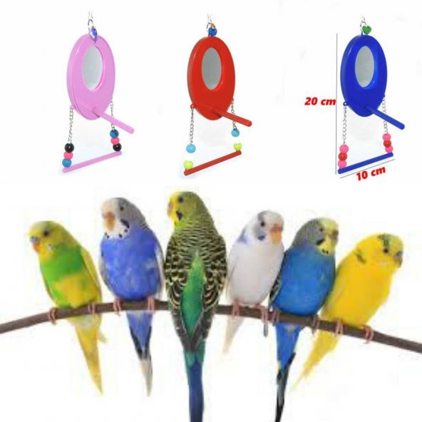 Kardelen Lüks Aynalı Kuş Salıncağı Mix 20x10 Cm - 2