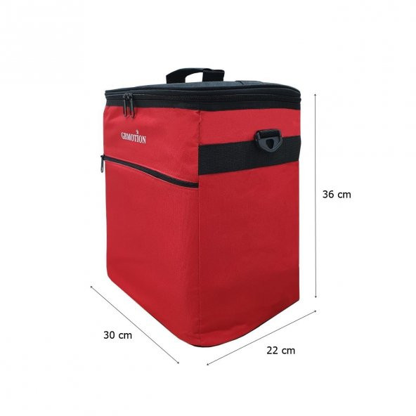 Gbmotion Termal Çanta 25 Litre Termos Sırt Çantası Buzluk Kırmızı - 2