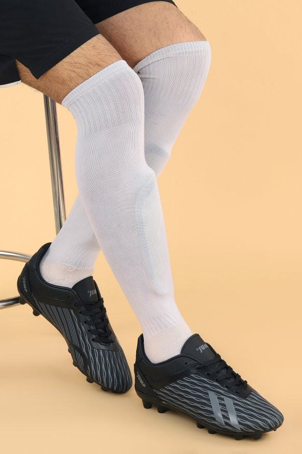 Jump 25850 Krampon Çim Saha Erkek Futbol Ayakkabı Siyah - Gri - 2