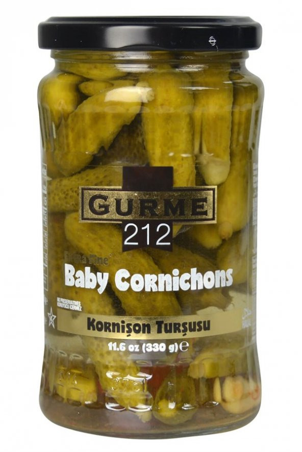 Gurme212 Baby Kornişon Turşu 370cc