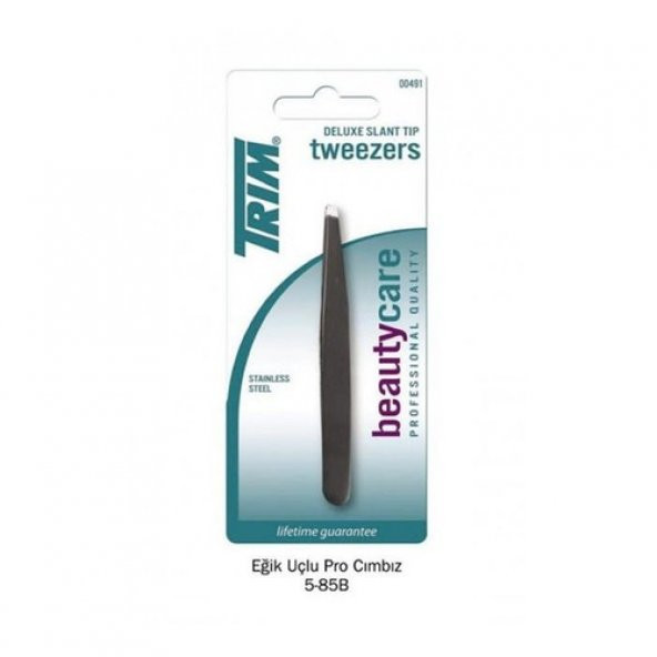 Trim Deluxe Eğik Uçlu Pro Siyah Cımbız 00491