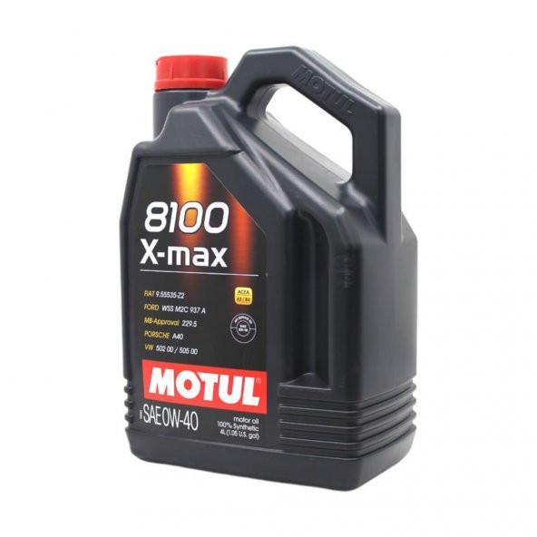 Motul 8100 X-Max 0W-40 4 Lt Tam Sentetik Motor Yağı - Resim 3