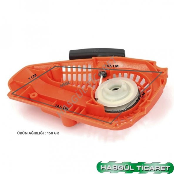 HSGL BUDAMA MOTORLU TESTERE 2500 STARTER KAPAK - Resim 4