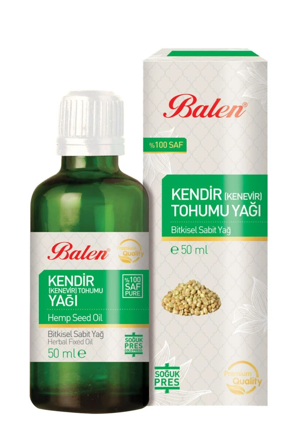 Balen Kendir Tohumu Yağı Soğuk Pres 50 ml x 2 Adet - 2