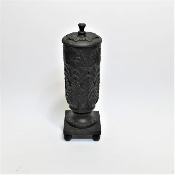 Siyah Ahşap Vazo - 3