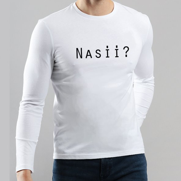 Nasii Yazılı Karadeniz Uzun Kollu Baskılı Tişört Sweatshirt