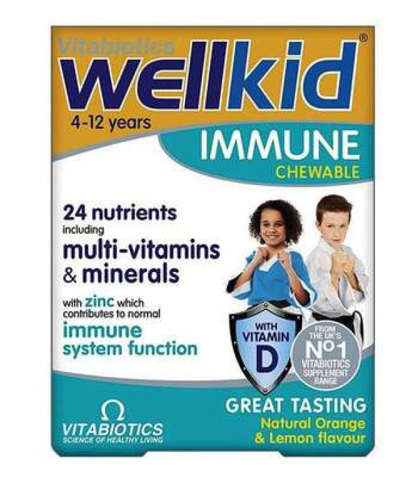 WellKid Çocuk Çiğnenebilir 30 Tablet
