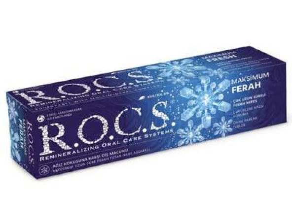 Rocs Max Fresh Ağız Kokusu Diş Macunu 75 ml