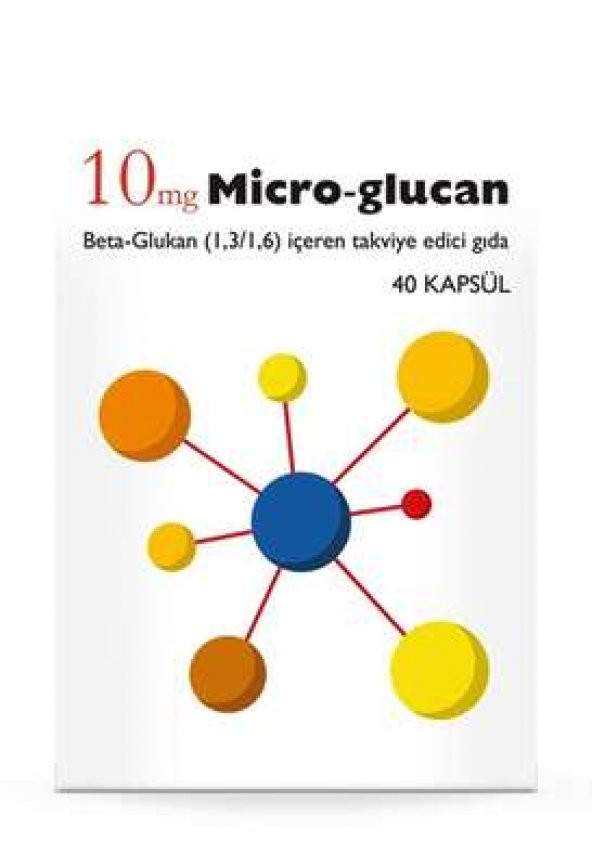 Micro Glucan 10 mg Gıda Takviyesi 40 Kapsül