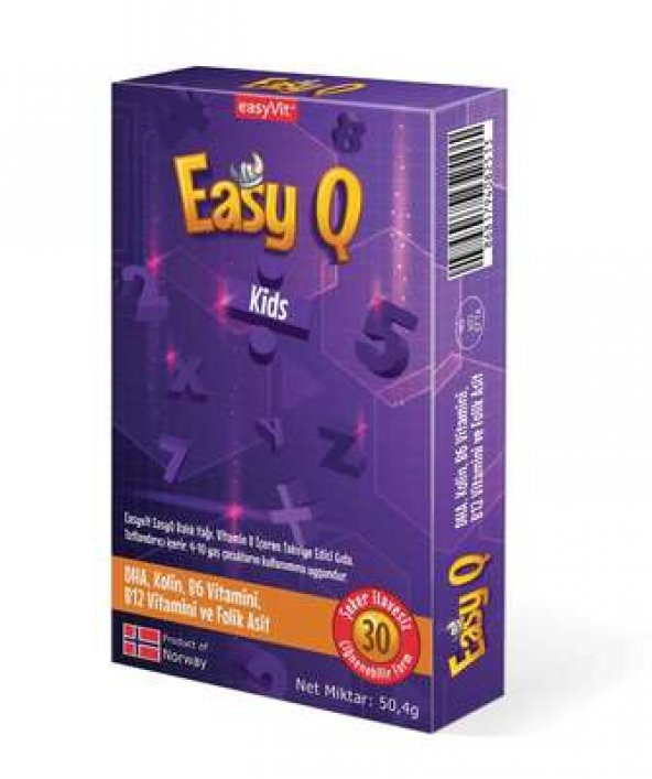 Easy Q Kids Omega 3 Çiğnenebilir 30 Tablet