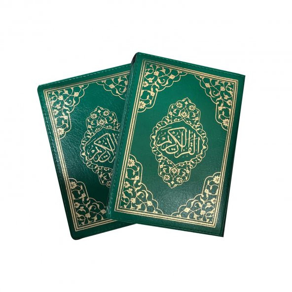 Ayfa Çanta Boy Kılıflı Kuran 13x18 - YEŞİL - 2