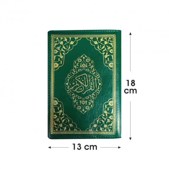 Ayfa Çanta Boy Kılıflı Kuran 13x18 - YEŞİL - 3