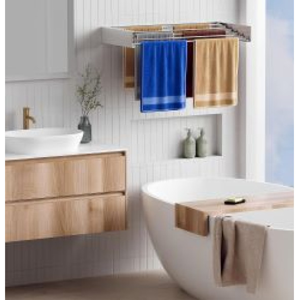 Dryertime Duvara Monte Katlanır Çamaşır Kurutma Askısı - 2