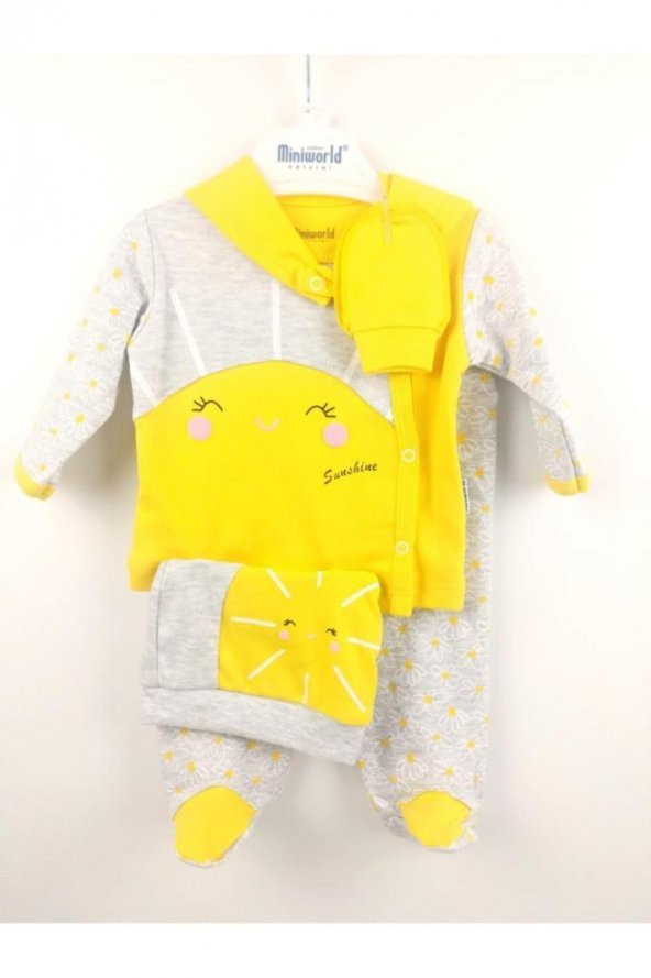 Miniworld Güneş Baskılı 5li Zıbın Takımı - 2