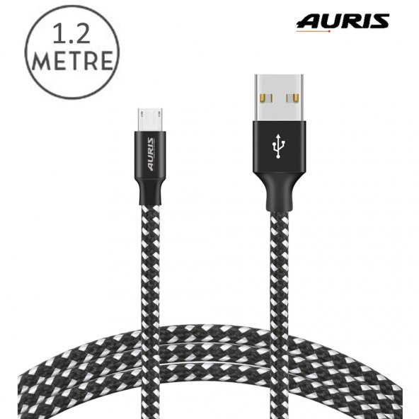 Auris Samsung Android Micro USB Data Destekli Hızlı Şarj Kablosu - 2