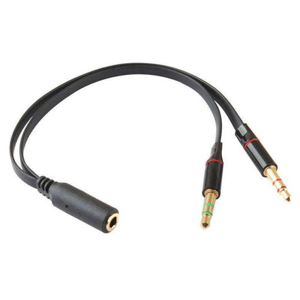 Kulaklık Mikrofon Ayırıcı Çevirici Switch Splitter 3.5mm - 2