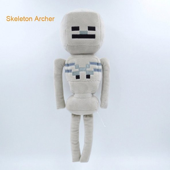 Minecraft 24 Cm Gri Peluş İskelet Okçu - 2