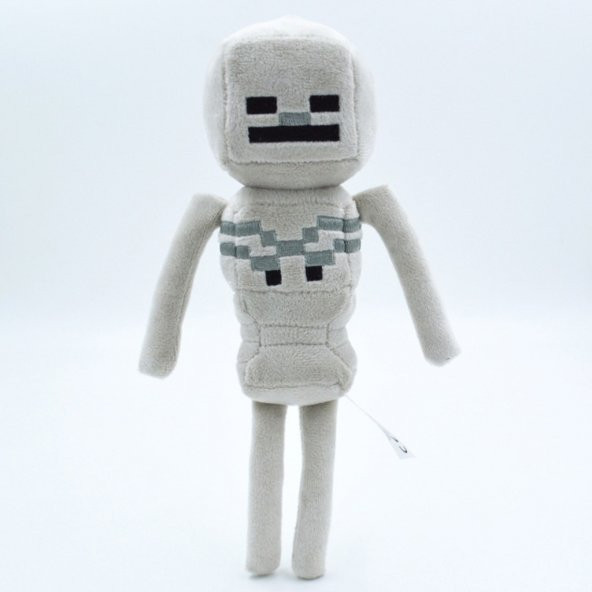 Minecraft 24 Cm Gri Peluş İskelet Okçu - 4