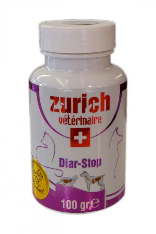 Zurich Diar Stop Kedi ve Köpek İshal Önleyici 100gr