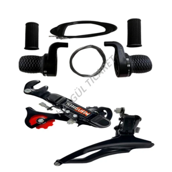 HSGL BİSİKLET NOKTALI GÖSTERGE KOLU ARKA VE ÖN ATTIRICI SET - 4