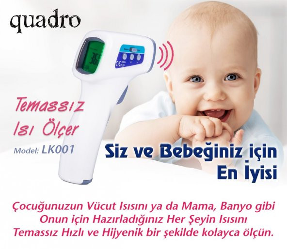 Quadro Temassız Ateş Ölçer LK001 - Beyaz - 6