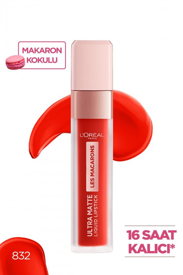Likit Mat Ruj - Les Macarons Ultra Matte Liquid Lipstick 832 Strawberry Sauvage 3600523729029