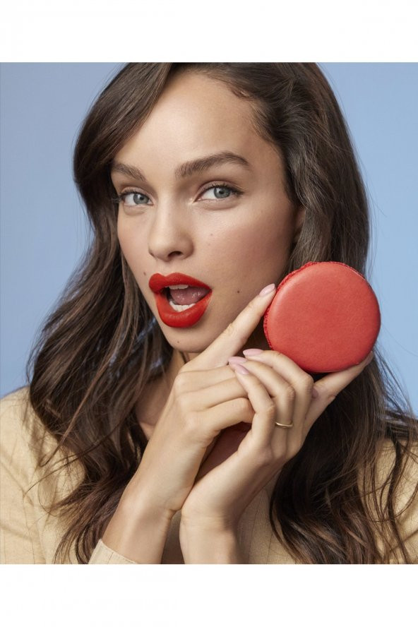 Likit Mat Ruj - Les Macarons Ultra Matte Liquid Lipstick 832 Strawberry Sauvage 3600523729029 - Resim 5