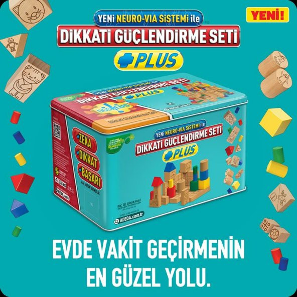 Dikkati Güçlendirme Seti DGS Plus 4 Yaş Metal Kutu - Osman Abalı - Resim 2