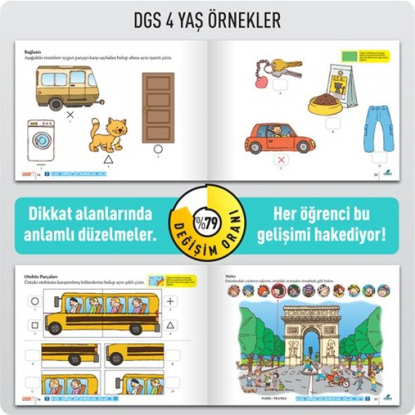 Dikkati Güçlendirme Seti 4 Yaş + Görsel Dikkat Testi - 2