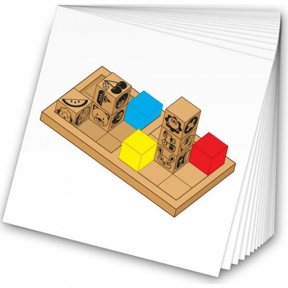 Adeda 3 Boyutlu Dikkatli Puzzle İlk Adım - 3