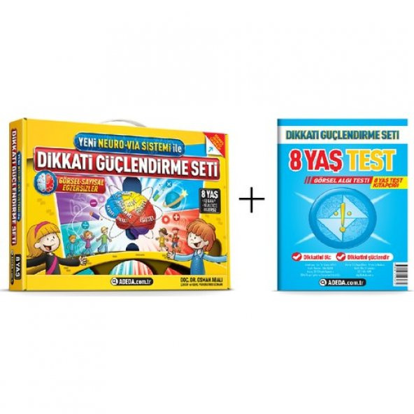 Dikkati Güçlendirme Seti 8 Yaş + Görsel Dikkat Testi