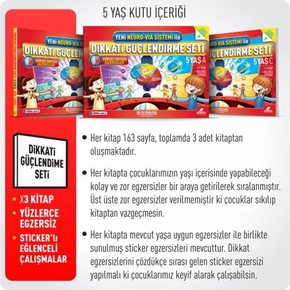 Adeda - Dgs Dikkati Güçlendirme Seti Anasınıfı 5 Yaş (3 Kitap) - Osman Abalı - 5