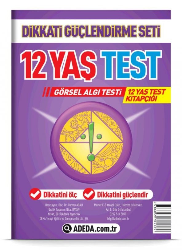 Dikkati Güçlendime Seti Test 12 Yaş
