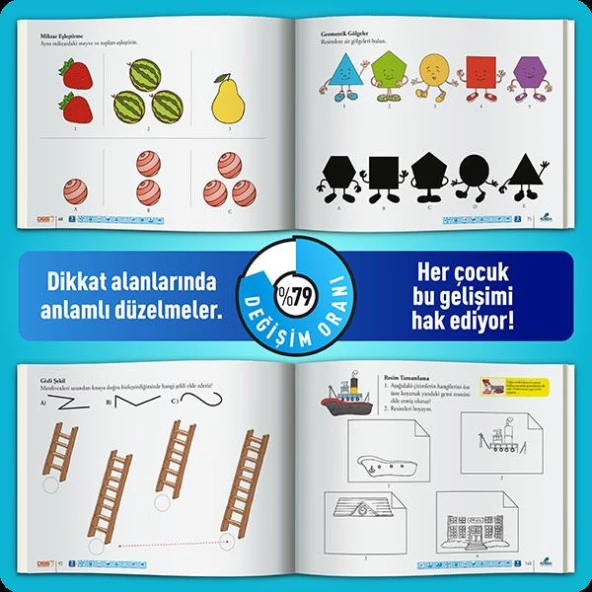 Dikkati Güçlendirme Seti Mixt 4-5 Yaş - Osman Abalı - 5