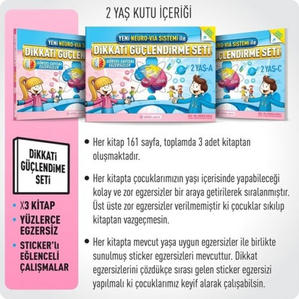 Dikkati Güçlendirme Seti - Anasınıfı 2 Yaş Neuro Via - Osman ABALI - 7