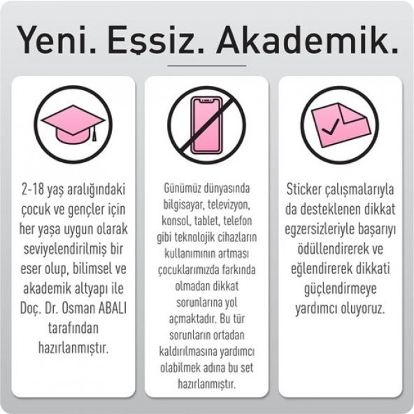 Dikkati Güçlendirme Seti - Anasınıfı 2 Yaş Neuro Via - Osman ABALI - 8