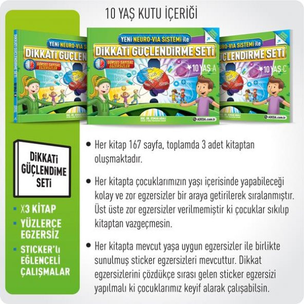 Dikkati Güçlendirme Seti ~ 4. Sınıf - 10 Yaş - Osman Abalı - 5