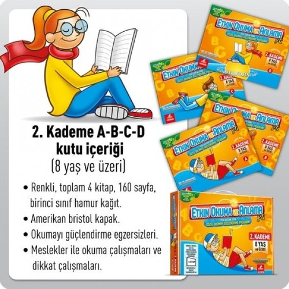 Adeda Yayıncılık Etkin Okuma ve Anlama, Sözel Okumayı Güçlendirme Seti 8+ Yaş (2.Kademe) - 5