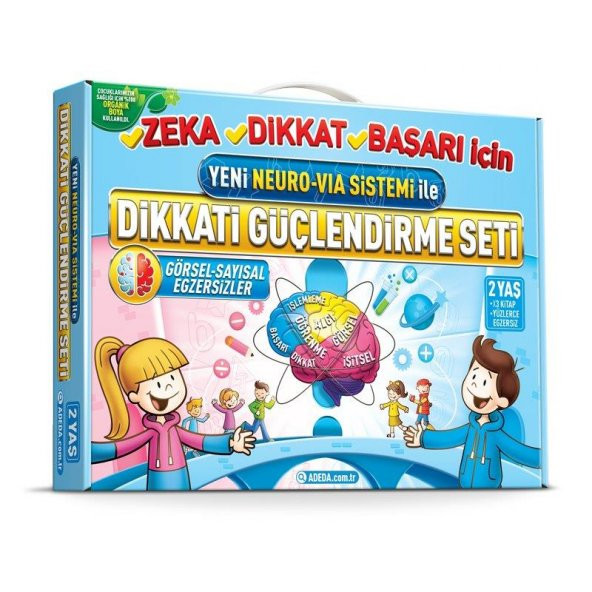 Yeni Neuro VİA Sistemi ile Dikkati Güçlendirme Seti-2 Yaş - Osman Abalı